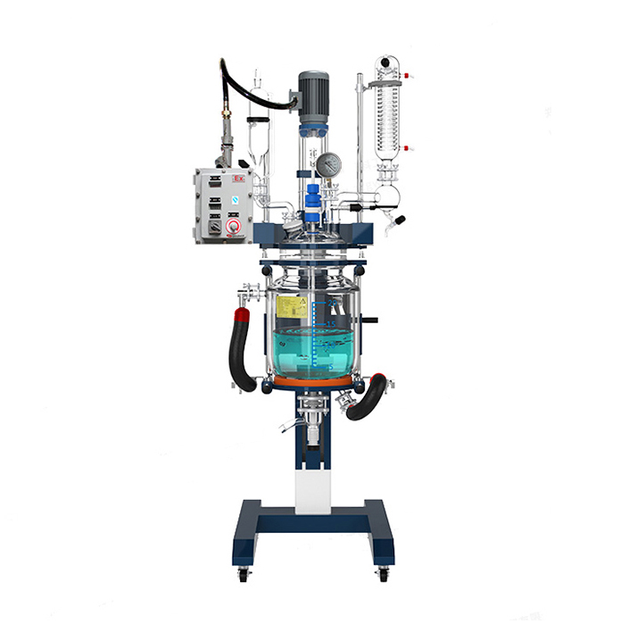 长城科工贸防爆升降型调速玻璃反应釜GRL-20Ex